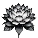 floral astrology lotus flowers tattoo design idea