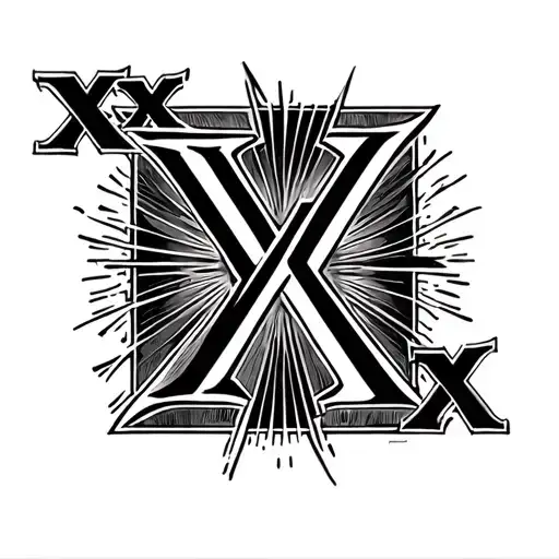 roman numerals X•X•MMXIII tattoo design idea