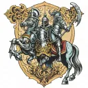 spain knights tattoo design idea