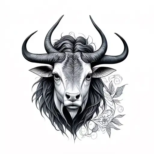 Taurus And Libra tattoo design idea