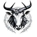 Taurus And Libra tattoo design idea