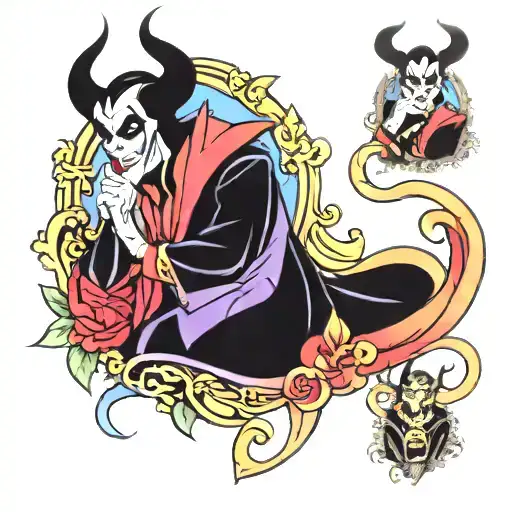 Disney villain themed tattoo tattoo design idea