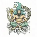 mayur, Aquarius evil tattoo design idea