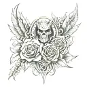 force tattoo design idea