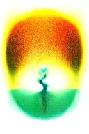 TREE OF LIFE WITH JAPANESE SUN IN THE CORNER tattoo design idea