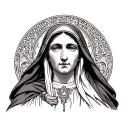 Hail Mary tattoo design idea
