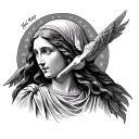 Hail Mary tattoo design idea