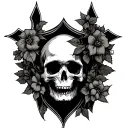 Graveyard tattoo design idea