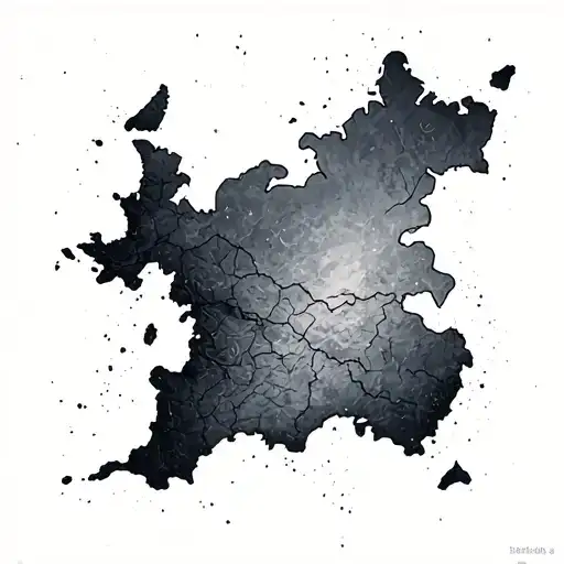 Map serbia tattoo design idea