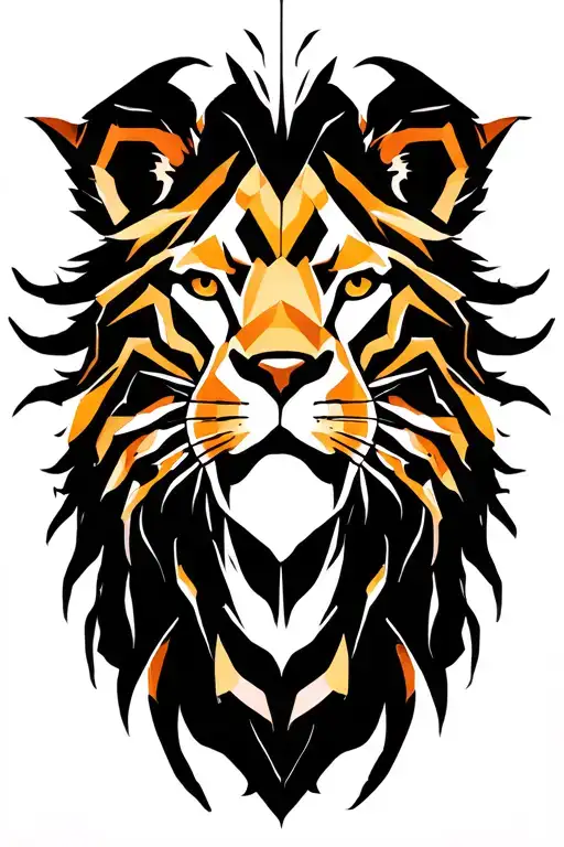 lion and scorpion tattoo tattoo design idea