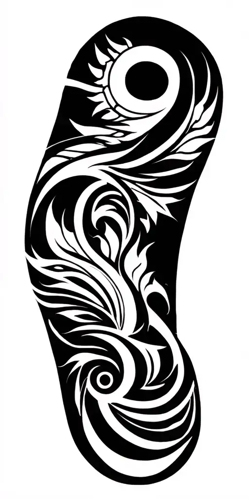 God 7 days of creation tattoo design idea