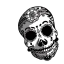 mariachi  sugar skull tattoo design idea