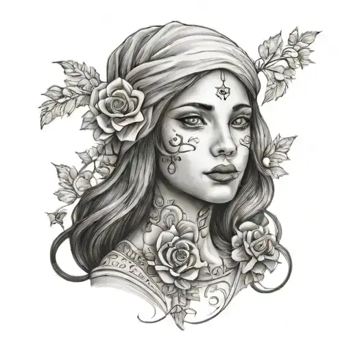 Lucia, female, lirba, London, Italy family tattoo design idea