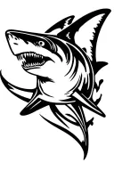 bull shark tattoo design idea