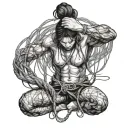 Shibari tattoo design idea