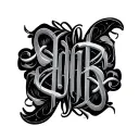 Two Word Ambigram Generator tattoo design idea