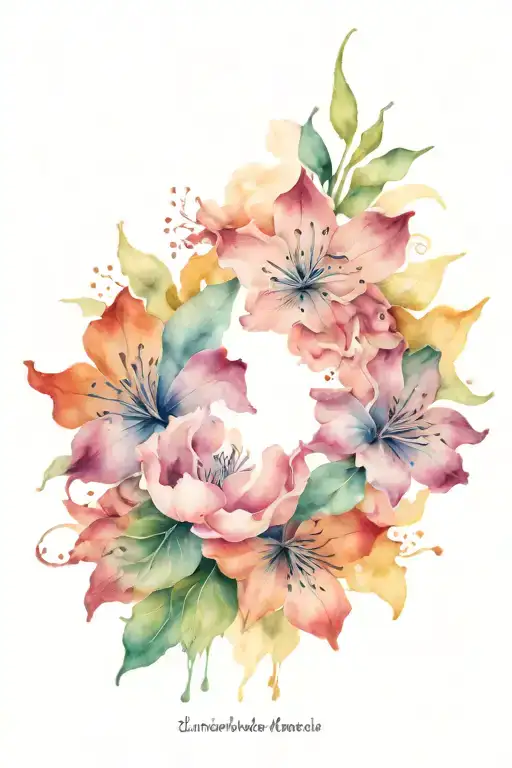 Lilliana Mariah Alexis tattoo design idea