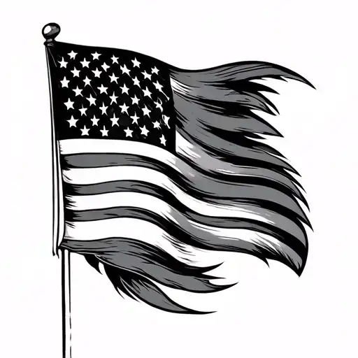 Filipino and us flag tattoo design idea