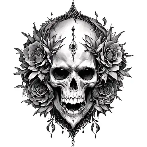 Dark Fantasy tattoo design idea