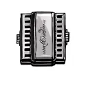 Harmonica tattoo design idea