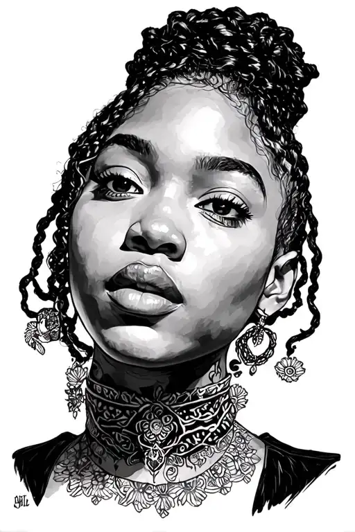 Lauryn Hill tattoo design idea