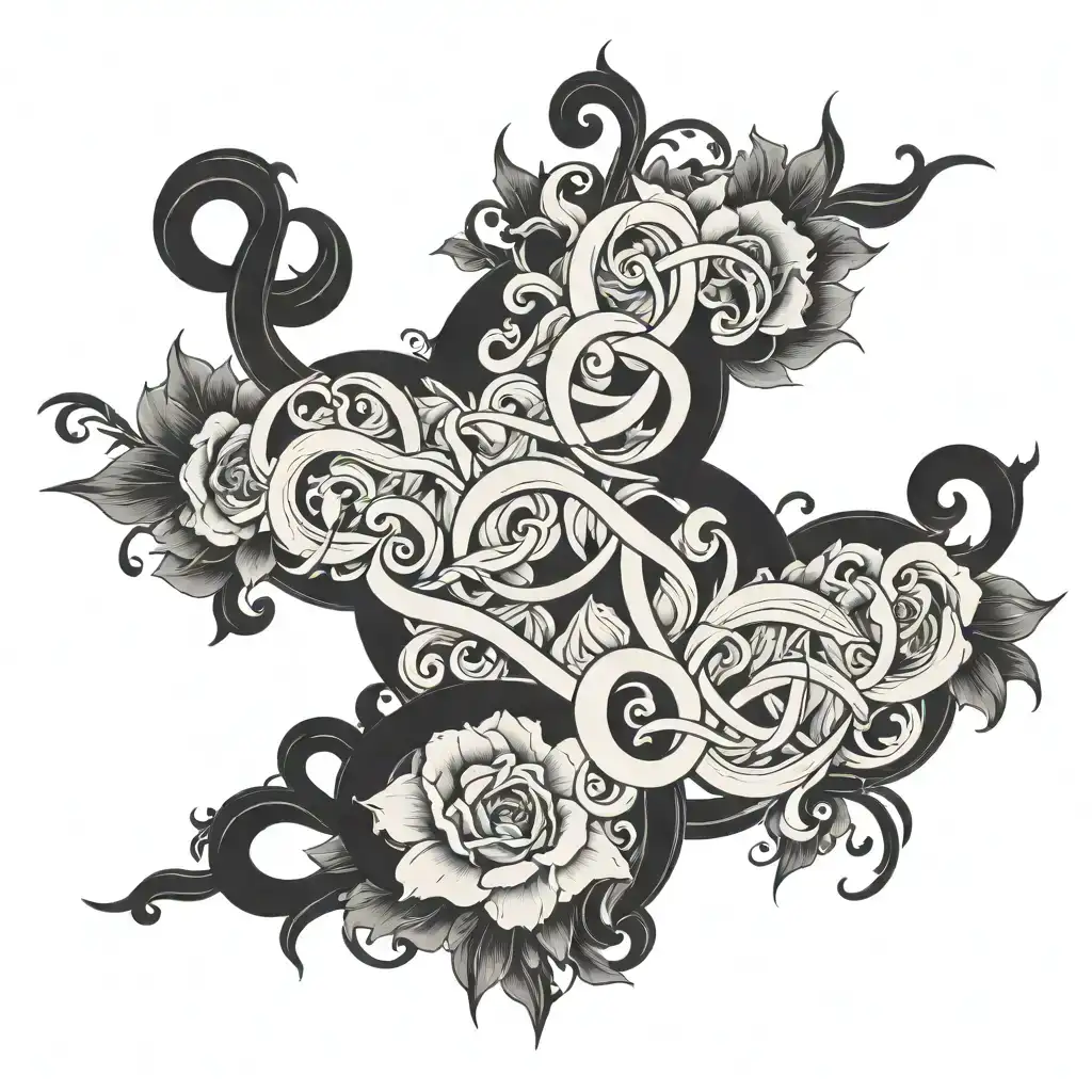 Tattoo of calligraphy minimalist black and white tattoo on human body,black ink ultra realistic minimalist tattoo,high quality body, perfectly drawn limbs, hyper realistic body, photo realistic, highly detailed ,realistic, photorealistic,  8k, high quality tattoo design idea