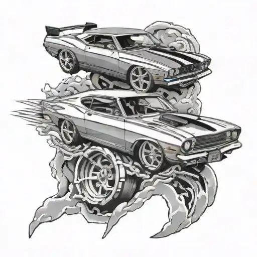 fast and furious tattoo design idea