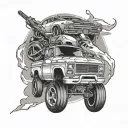 fast and furious tattoo design idea