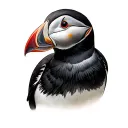 Puffin tattoo design idea