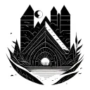 Do not lose yourself a sea of ​​travel family tattoo design idea