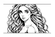 rapunzel goth tattoo design idea