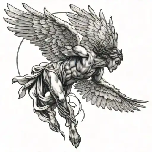 icarus falling Icarus tattoo design idea