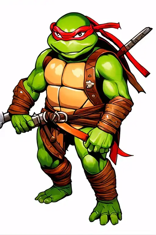Raphael ninja turtle tattoo design idea