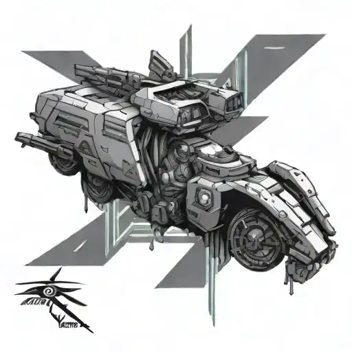 cyberpunk 2077 v tattoo design idea