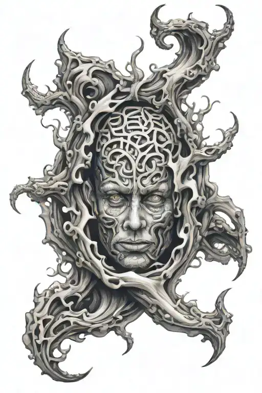 anxiety tattoo design idea