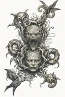 anxiety tattoo design idea