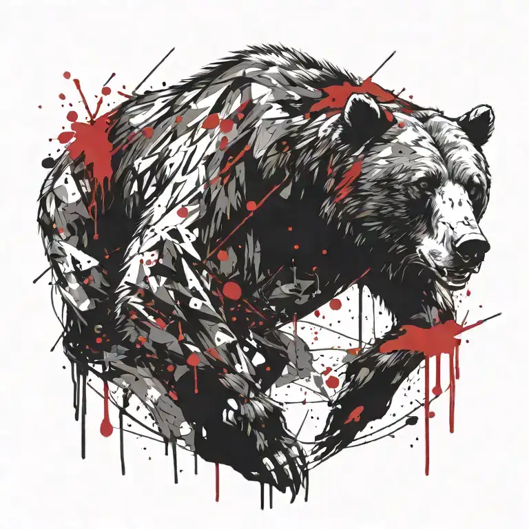 Bear Warrior tattoo design idea