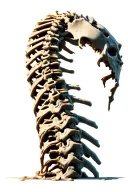 human spine tattoo design idea