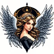 angel's wings tattoo design idea