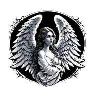 angel's wings tattoo design idea