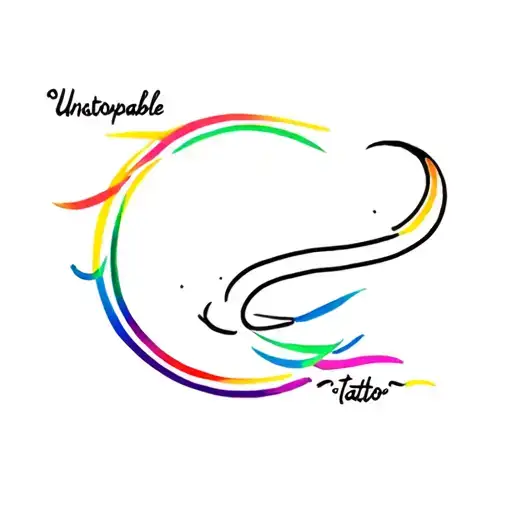 Gay Pride Unstoppable tattoo design idea