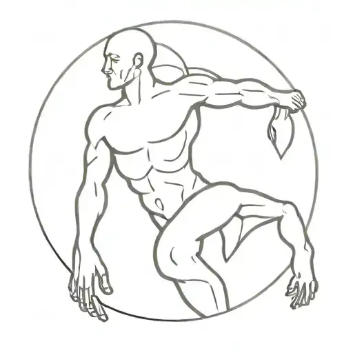 Atlas holding up the world tattoo design idea