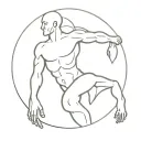 Atlas holding up the world tattoo design idea