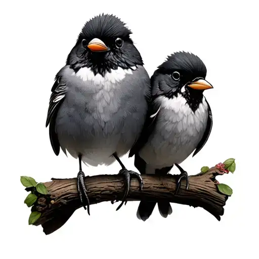 three little birds tattoo design idea