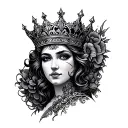 Mum king tattoo design idea