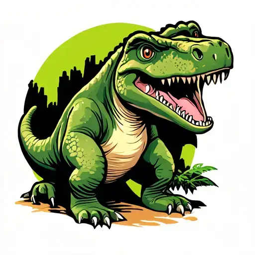 land before time characters playing tattoo design idea