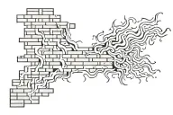 Brick wall with flames right bicep tattoo tattoo design idea
