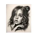 girl fuck you love you tattoo design idea