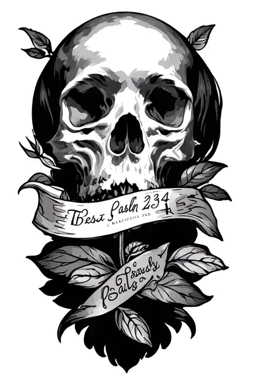 Psalm 23 4 tattoo design idea