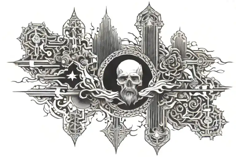 GODS PLAN tattoo design idea